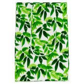 Groene Bladeren Patroon Medium Cadeauzakje (Achterkant)