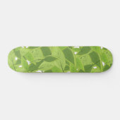 Groene Bladeren Patroon Persoonlijk Skateboard (Horizontaal)