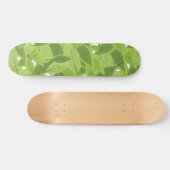 Groene Bladeren Patroon Persoonlijk Skateboard (Horizontaal)