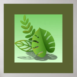 Groene Bladeren Poster