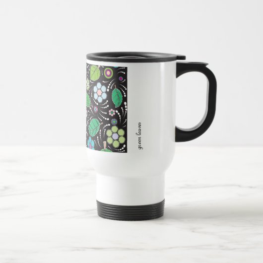 groene bladeren reisbeker (Rechts)