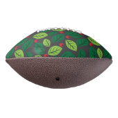 Groene bladeren, rode bessen, patroon van bladeren american football (Gedraaid 270)