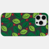 Groene Bladeren, Rode Bessen, Patroon Van Bladeren Case-Mate iPhone Case (Achterkant (horizontaal))