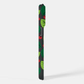 Groene Bladeren, Rode Bessen, Patroon Van Bladeren iPhone Hoesje (Rechterkant)