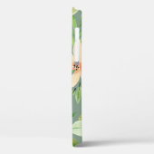 Groene bladeren, roze bloemen: Waterverf. Case-Mate iPhone Case (Achterkant / Links)