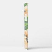 Groene bladeren, roze bloemen: Waterverf. Case-Mate iPhone Case (Achterkant / Rechts)