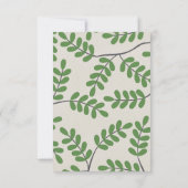 Groene bladeren RSVP-kaarten RSVP Kaartje (Achterkant)