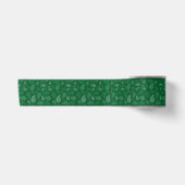 Groene bladeren satijnen lint (Voorkant)