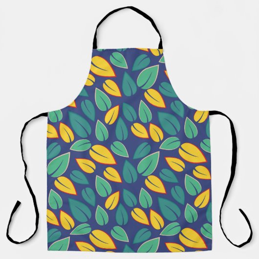 Groene bladeren schort (Voorkant)