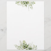 Groene Bladeren Scriptie Trouwdatum Tijdschema (Achterkant)