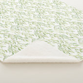 Groene Bladeren Sherpa Deken (3/4)