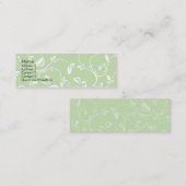 Groene bladeren - Skinny Mini Visitekaartje (Voorkant / Achterkant)