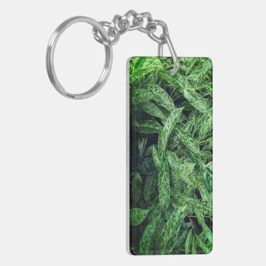 Groene bladeren sleutelhanger (Voorkant Links)