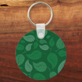 Groene bladeren sleutelhanger (Voorkant)