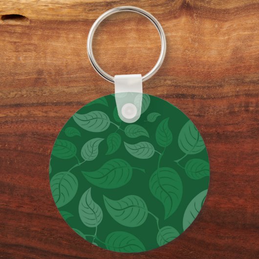 Groene bladeren sleutelhanger (Voorkant)