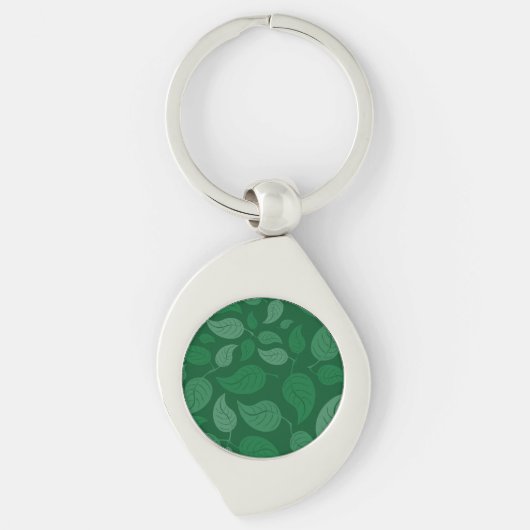Groene bladeren sleutelhanger (Voorkant)