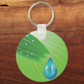 groene bladeren sleutelhanger (Voorkant)