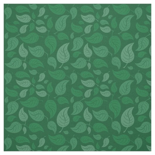 Groene bladeren stof (Swatch)