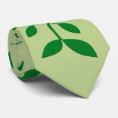 Groene bladeren stropdas (Opgerold)