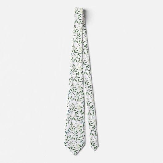 Groene bladeren stropdas (Voorkant)