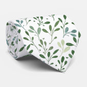 Groene bladeren stropdas (Opgerold)
