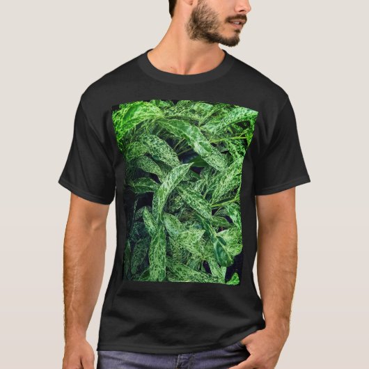 Groene bladeren t-shirt (Voorkant)