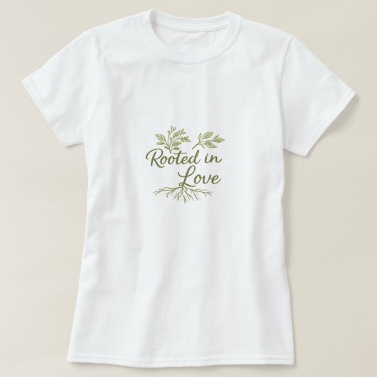 Groene bladeren  t-shirt (Design voorkant)