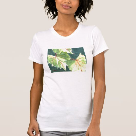 Groene bladeren t-shirt (Voorkant)