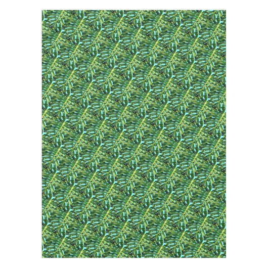 Groene bladeren tafelkleed (Voorkant)