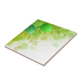 groene bladeren tegeltje (Zijkant)