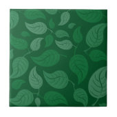 Groene bladeren tegeltje (Voorkant)