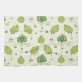Groene bladeren theedoek (Horizontaal)