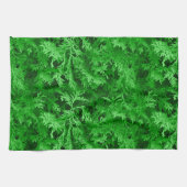 Groene bladeren theedoek (Horizontaal)