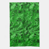 Groene bladeren theedoek (Verticaal)