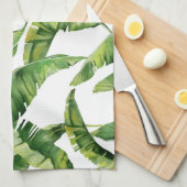 Groene bladeren theedoek (Quarter Fold)