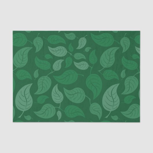 Groene bladeren tissuepapier (Voorkant)
