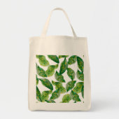 Groene bladeren tote bag (Voorkant)