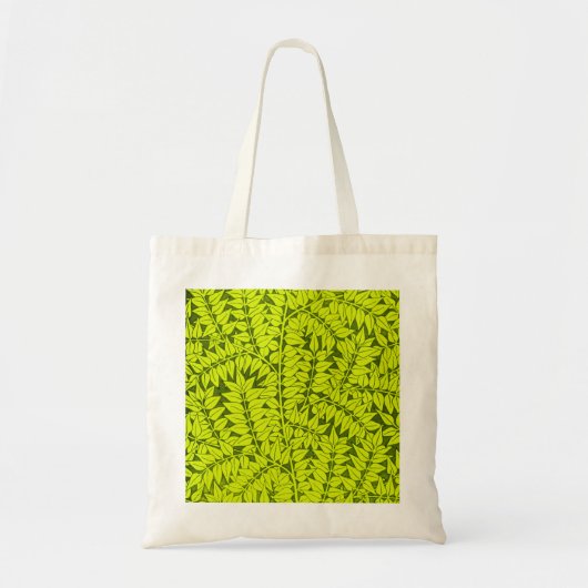 Groene bladeren tote bag (Voorkant)