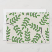 Groene Bladeren Trouw Uitnodigingen (Achterkant)