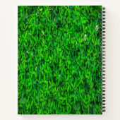 Groene bladeren tuindienst notitieboek (Achterkant)