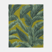 Groene bladeren van de boom fleece deken (Voorkant)