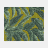 Groene bladeren van de boom fleece deken (Voorkant (Horizontaal))