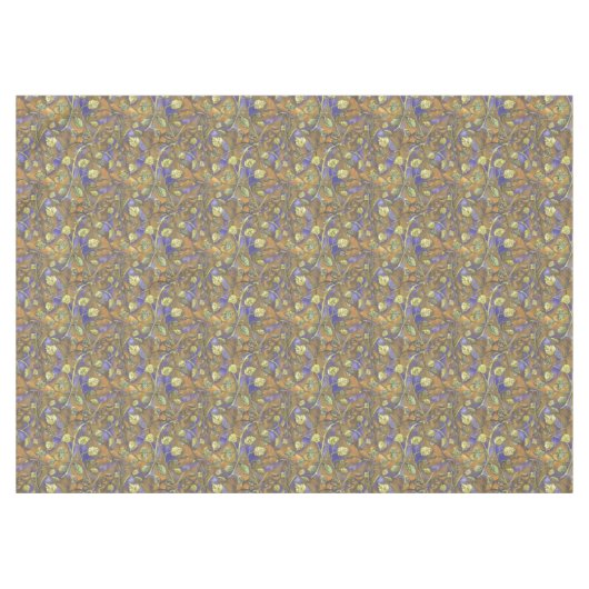 Groene bladeren van frambozen Struik blauw goud Tafelkleed (Voorkant (Horizontaal))