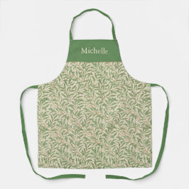 Groene bladeren Vintage William Morris Wilgen Tak Schort