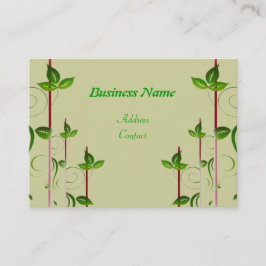 Groene bladeren visitekaartje