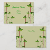 Groene bladeren visitekaartje (Voorkant / Achterkant)