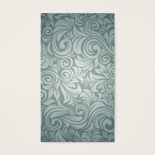 Groene bladeren visitekaartje (Voorkant)