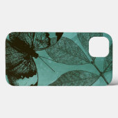 Groene Bladeren Vlinder Case-Mate iPhone Case (Achterkant (horizontaal))