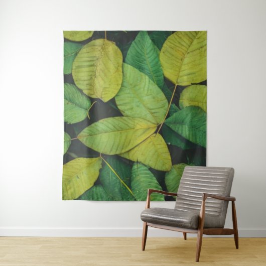 Groene Bladeren Wandkleed (In situ)