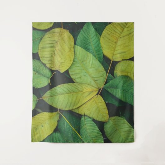 Groene Bladeren Wandkleed (Voorkant)